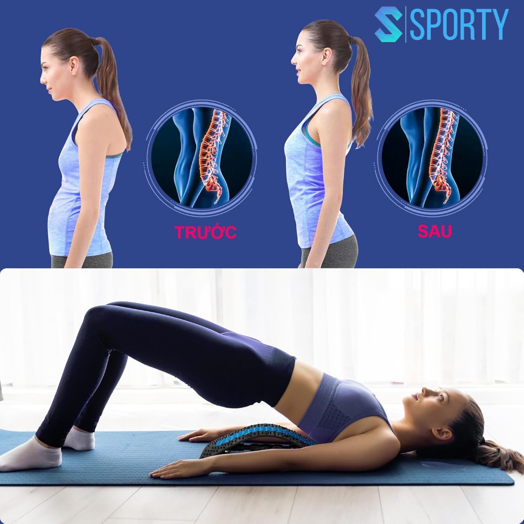 Dụng cụ uốn cong, massage lưng, giãn cơ, giảm đau nhức YGW45 trục xoay điều chỉnh, trọng lượng 150KG