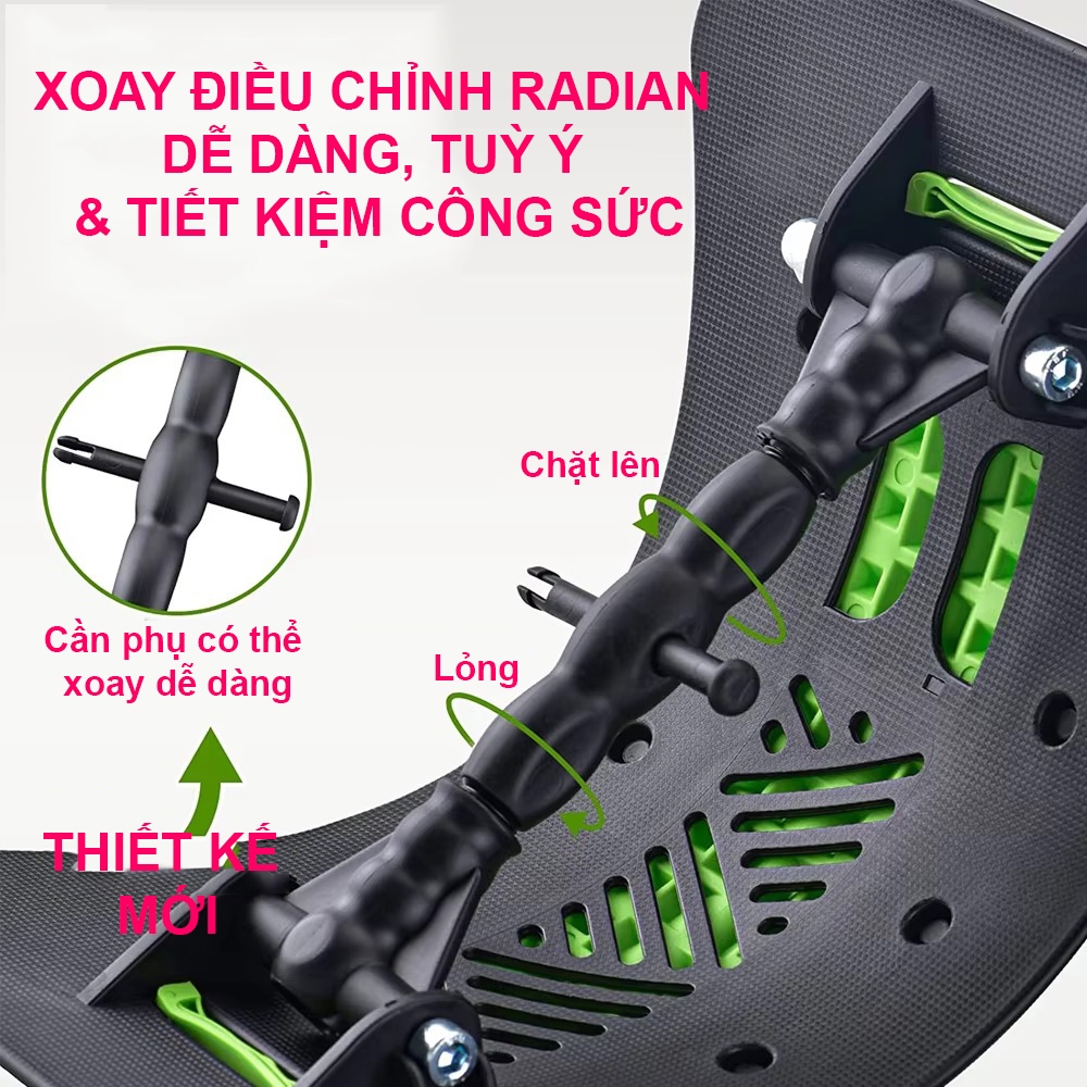 Dụng cụ uốn cong, massage lưng, giãn cơ, giảm đau nhức YGW45 trục xoay điều chỉnh, trọng lượng 150KG