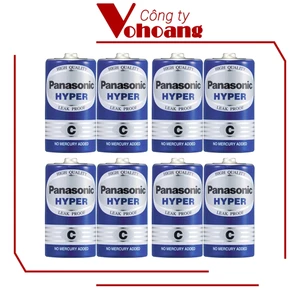 Bộ 8 pin trung C Panasonic R14UT - Pin bếp gas loại nhỏ, pin đài cát-sét, công cụ đo đạc