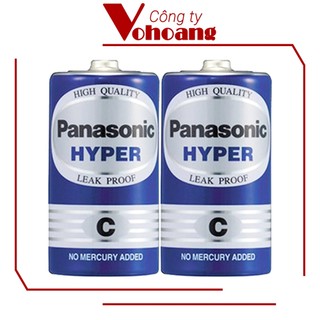 Hộp 24 pin trung C Panasonic R14UT - Pin bếp gas loại nhỏ, pin đài cát-sét, công cụ đo đạc