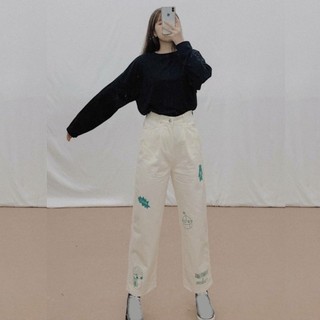Quần dài ống rộng ⚡️ Giá Sập Sàn ⚡️ Quần Nỉ jogger thể thao WHALE bó chân unisex nam nữ phong cách đường phố M01