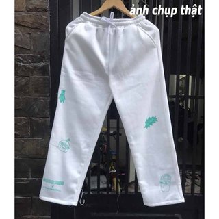Quần Jogger WHALE ⚡️XẢ HÀNG - VIDEO ẢNH THẬT⚡️ Quan Dài Nam Nữ Nhiều Họa Tiết ,Chất Thun Nỉ Bông 2 Màu DTB