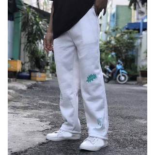 Quần Jogger WHALE ⚡️XẢ HÀNG - VIDEO ẢNH THẬT⚡️ Quan Dài Nam Nữ Nhiều Họa Tiết ,Chất Thun Nỉ Bông 2 Màu DTB
