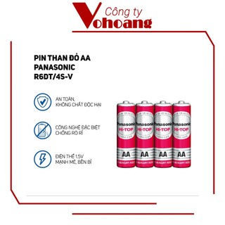 Bộ 16 pin AA chính hãng Panasonic R6DT High Quality (Đỏ)