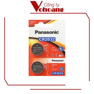 2 viên Pin Panasonic CR2032 Lithium 3V / DL2032 / ECR2032 / GPCR2032