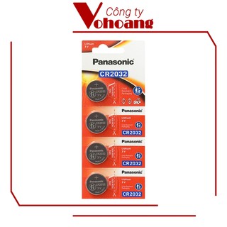 4 viên Pin Panasonic CR2032 Lithium 3V / DL2032 / ECR2032 / GPCR2032