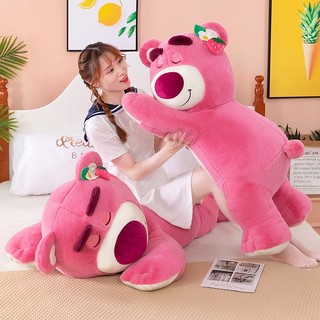 Gấu bông Lotso dâu nằm ngủ đáng yêu