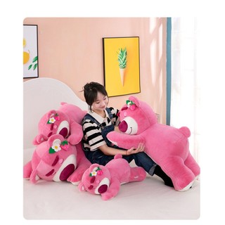 Gấu bông Lotso dâu nằm ngủ đáng yêu