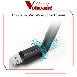 USB thu sóng wifi 2 băng tần TP-Link Archer T2U-Plus chuẩn AC600 256-QAM