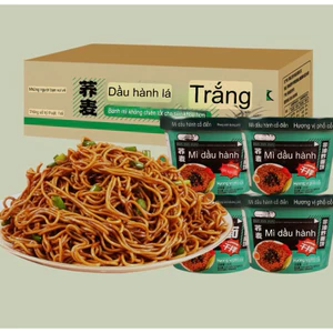 Hộp mỳ trộn hành lá yến mạch ăn liền-mỳ ăn liền