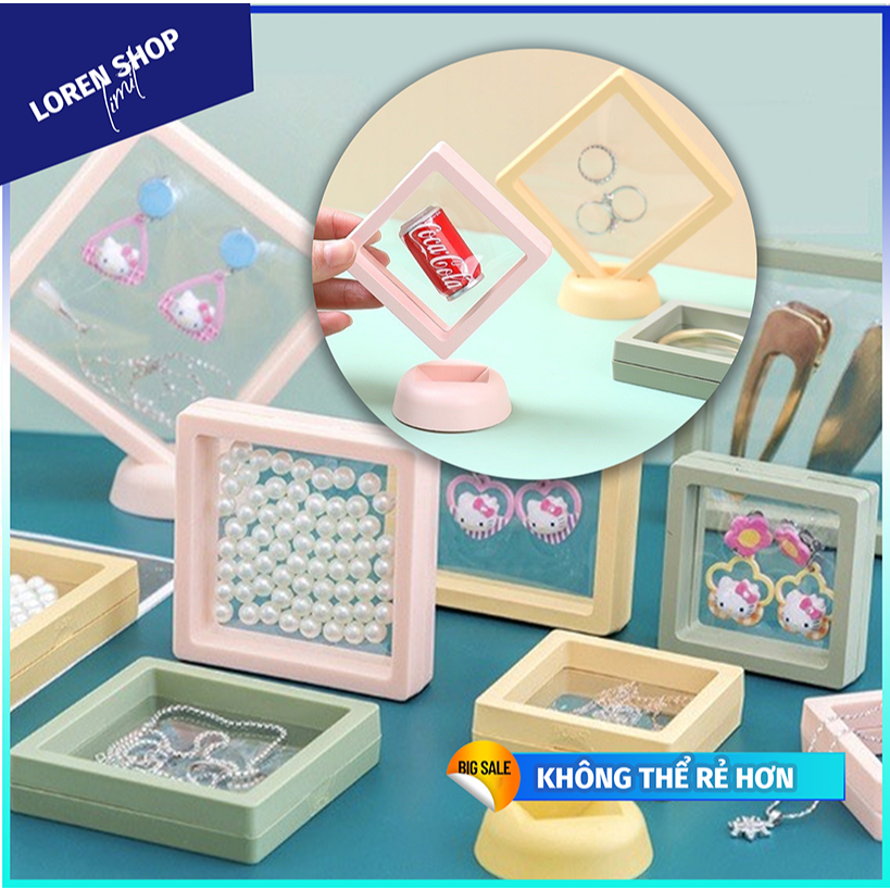 [ RẺ NHẤT] - Hộp đựng trang sức màng PE trong suốt - hộp trang sức mini trưng bày