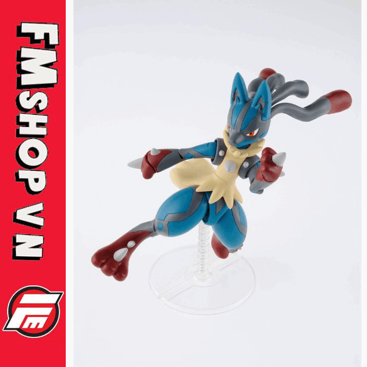 (CÓ SẴN-NO BOX)MÔ HÌNH NHÂN VẬT POKEMON PLAMO MEGA LUCARIO | Shopee ...