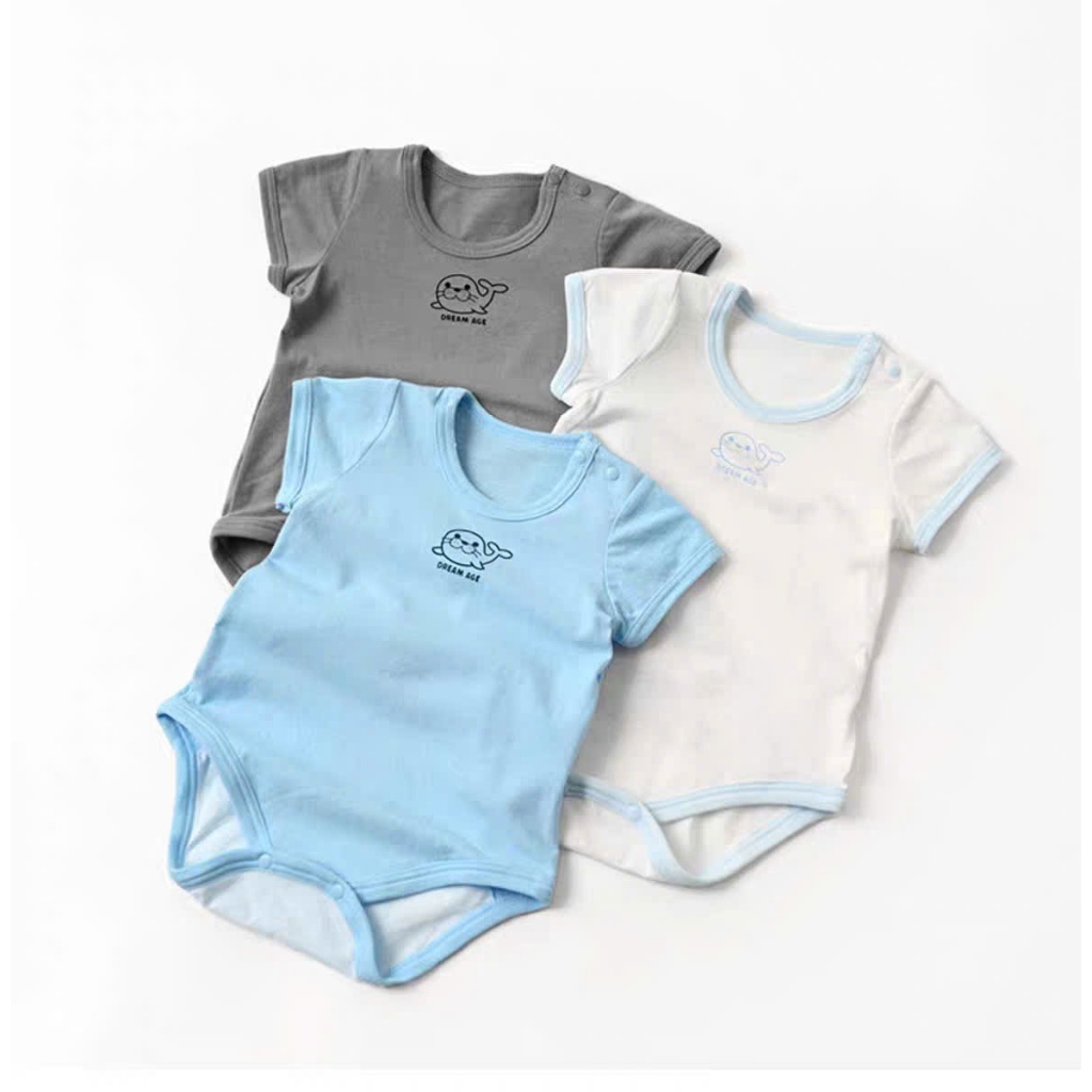 Bodychip ba lỗ liền quần bé trai bé gái hoạ tiết đáng yêu cotton lạnh mềm mát sơ sinh tới 13kg