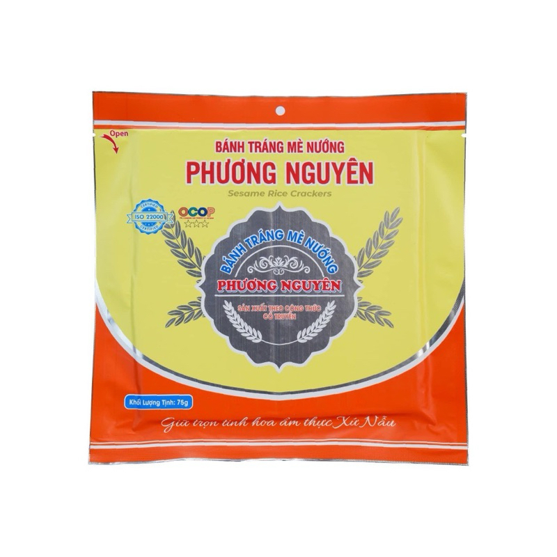 [DATE MỚI] BÁNH TRÁNG GẠO MÈ PHƯƠNG NGUYÊN - 1 SET 10 GÓI