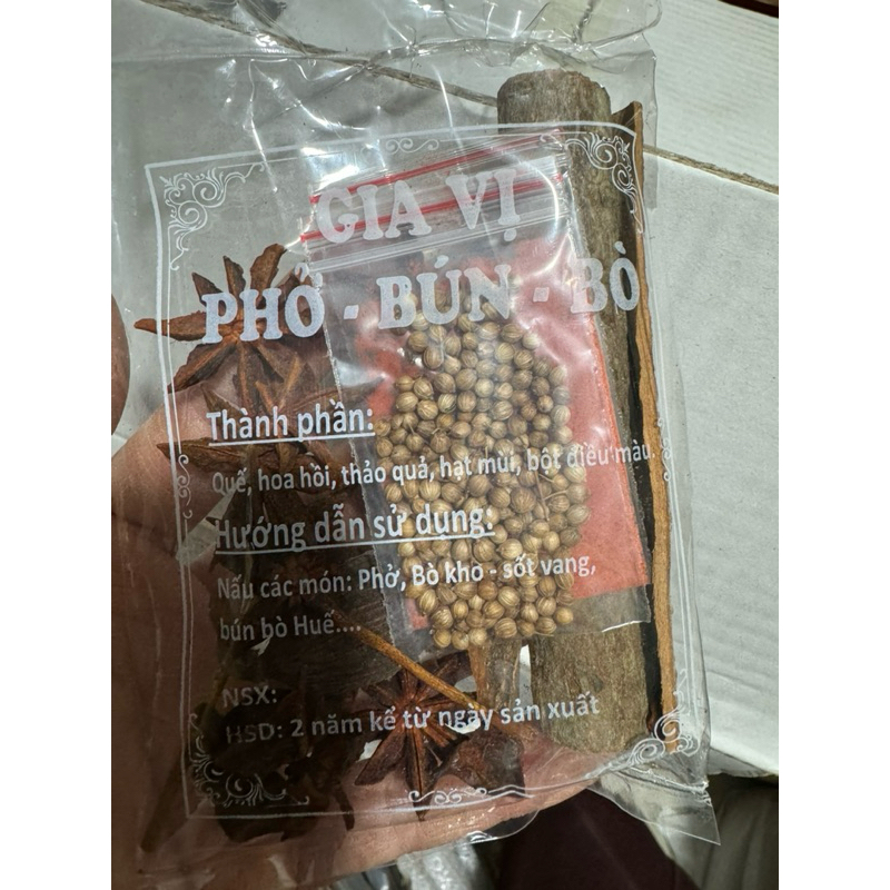 ( Combo 5 gói) Gia vị Phở- Bún- Bò