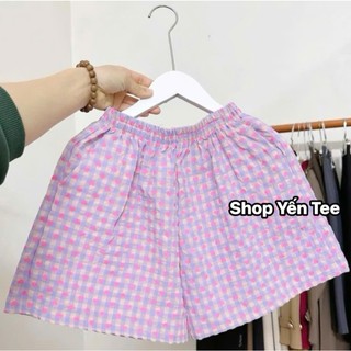 Quần đùi trái tim cute Yến Tee Shop chất đũi mát mặc mùa hè dành cho nữ