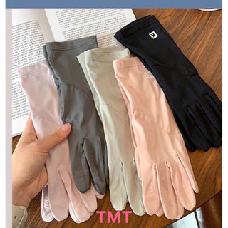 Găng Tay Chống Nắng Lụa Băng Mỏng, Màn Hình Cảm Ứng Chống Trơn Trượt. cổ tay chữ K găng tay lái xe 🌸🌸🌸