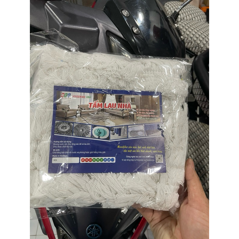 Tấm lau sàn cotton 60cm thay thế siêu thấm siêu hút bụi Loại 1