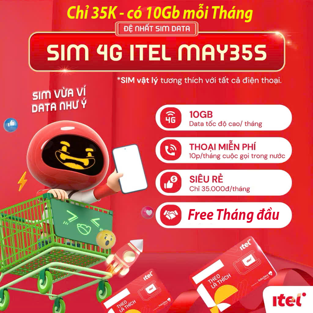 Sim itel - Giá Tốt, Miễn Phí Vận Chuyển, Đủ Loại | Shopee Việt Nam