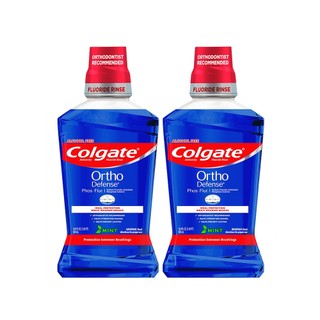 Combo 2 Nước súc miệng Colgate Ortho với công thức chuyên biệt cho người niềng răng 500ml