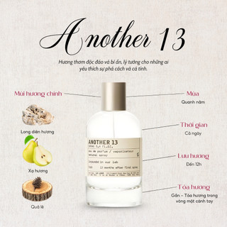 Nước hoa unisex Le Labo Another 13 Mùi Hương Nhẹ Nhàng, Tinh Tế Vô Cùng Lôi Cuốn