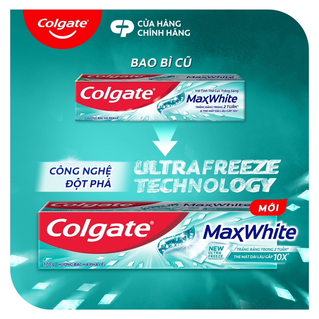 Ảnh Bộ 4 Kem đánh răng Colgate MaxWhite tinh thể the mát, trắng răng trong 2 tuần 2