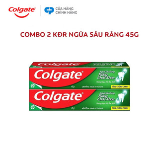 [HB gift] Bộ 2 Kem đánh răng Colgate ngừa sâu răng răng chắc khỏe 45g/tuýp