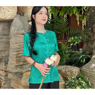 Bà Ba Tay Ngắn # Đồ Lam # Top Đồ Bộ