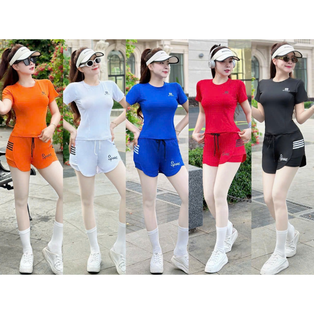 Bộ thể thao đạp xe, đánh bóng , chạy bộ ... chất thun lạnh co giãn thoải mái vận động