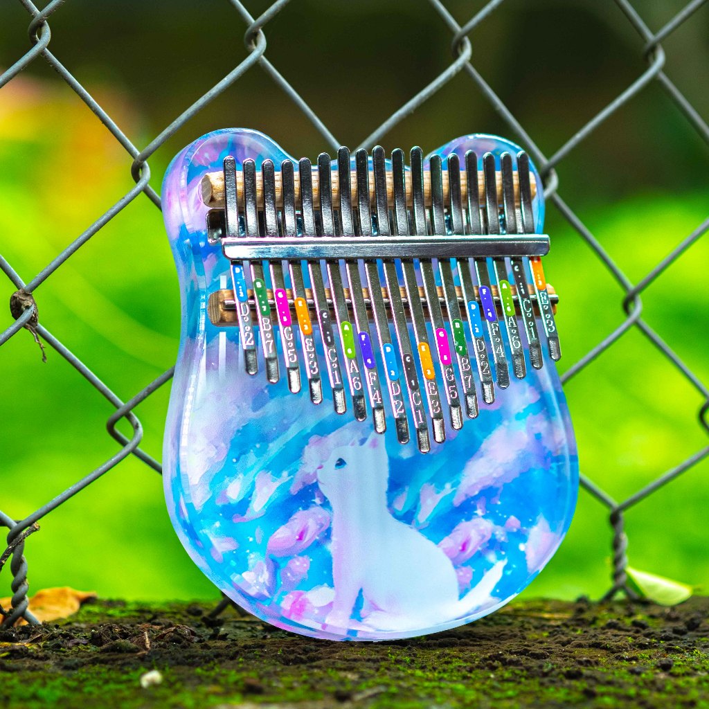 Đàn Kalimba 17 Phím, Đàn Kalimba Trong Suốt Tặng Đầy Đủ Phụ Kiện - Full Phụ Kiện
