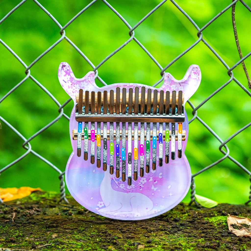 Đàn Kalimba 17 Phím, Đàn Kalimba Trong Suốt Tặng Đầy Đủ Phụ Kiện - Full Phụ Kiện