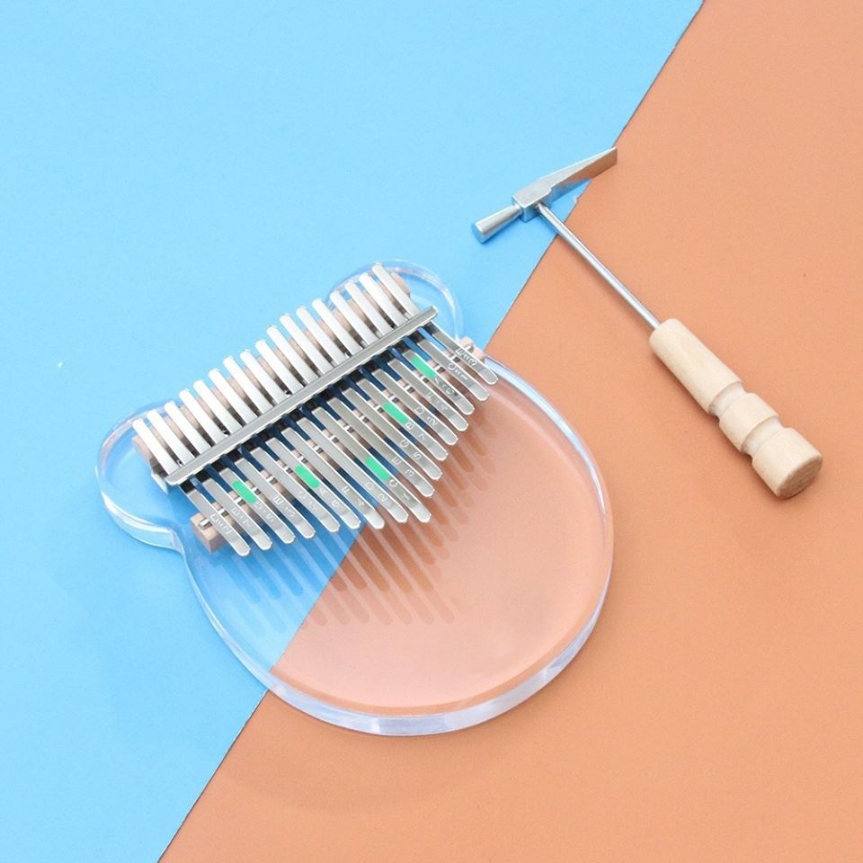 Đàn Kalimba 17 Phím, Đàn Kalimba Trong Suốt Tặng Đầy Đủ Phụ Kiện - Full Phụ Kiện