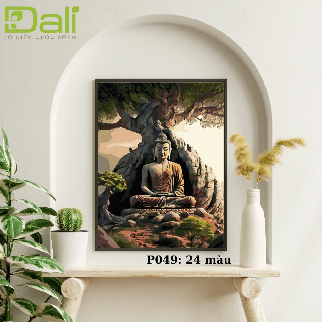 Tranh tô màu số hóa Dali tranh số hóa Phật giáo P049 | Shopee Việt Nam