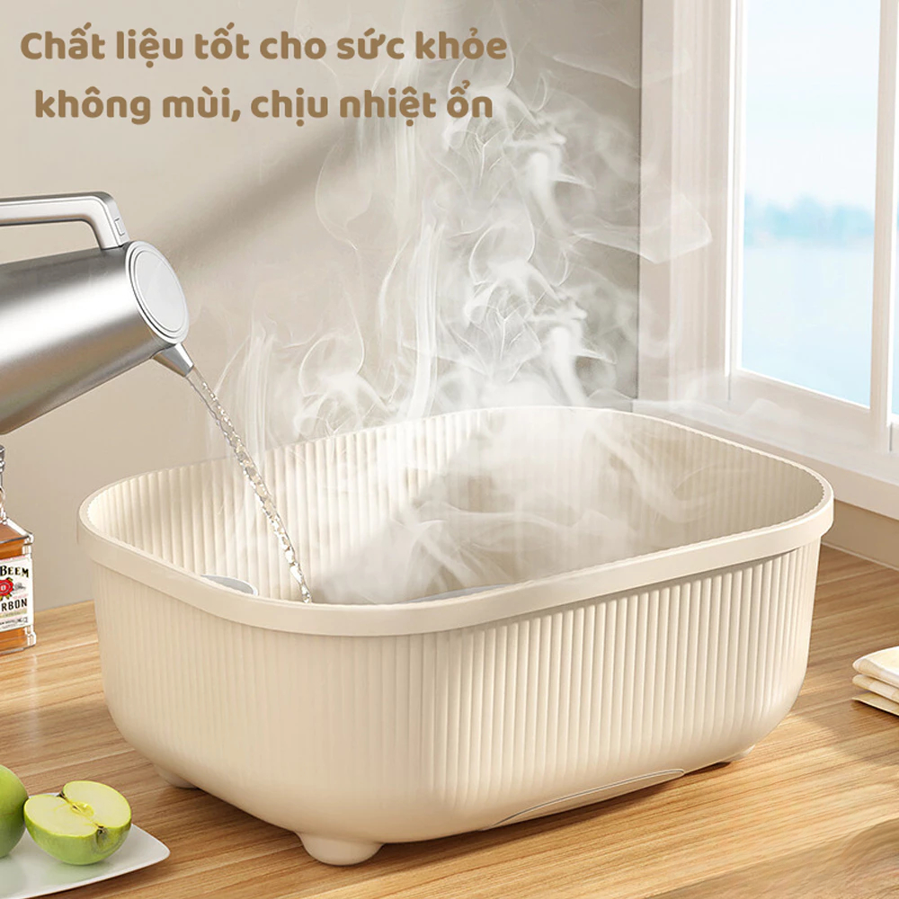 Hộp đựng bát đĩa có nắp đậy, tủ bếp chống côn trùng, bụi bẩn có khay thoát nước ngăn ẩm mốc bảo vệ sức khỏe