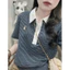 Áo polo kẻ thêu gấu tag FBM hàng QC L1