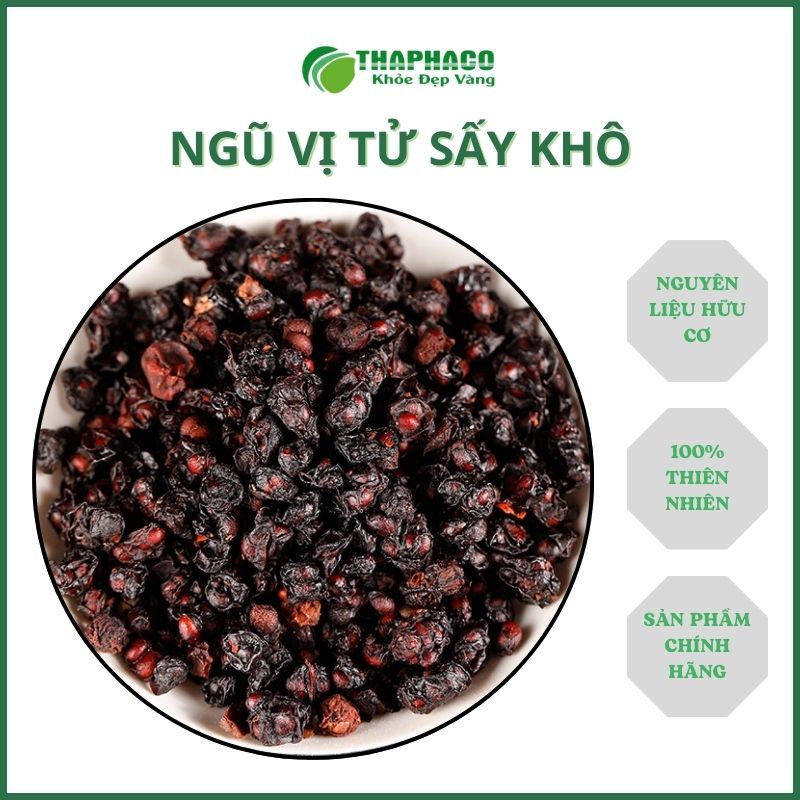 [Thảo Dược] Ngũ Vị Tử Sấy Khô Nguyên Chất - Hàng Loại 1 - Túi 500gram - Hàng Công Ty - THAPHACO