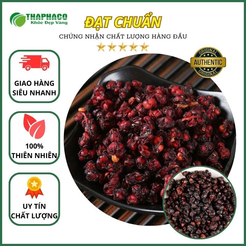 [Thảo Dược] Ngũ Vị Tử Sấy Khô Nguyên Chất - Hàng Loại 1 - Túi 500gram - Hàng Công Ty - THAPHACO