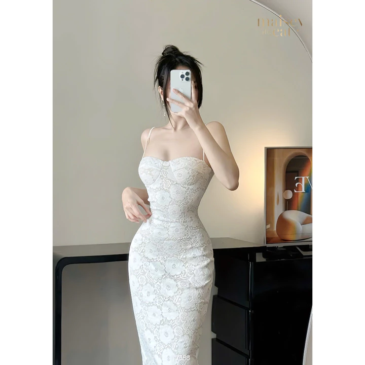 Đầm ren thun ôm body cao cấp – Váy body nữ sexy quyến rũ đi tiệc & sự kiện