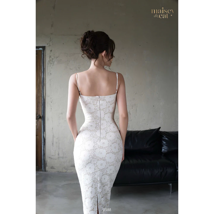 Đầm ren thun ôm body cao cấp – Váy body nữ sexy quyến rũ đi tiệc & sự kiện