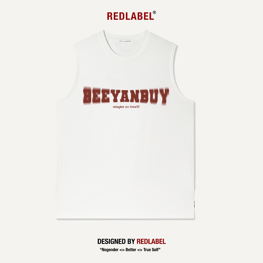 Áo Ba Lỗ Thể Thao RedLabel In Họa Tiết " RED BEEYANBUY", Áo Tanktop Sát Nách Nam Nữ Cotton Cá Tính TT42