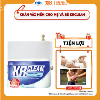 Khăn giấy đa năng KRCLEAN 400 tờ 15x15cm -  Khăn vải khô, đa năng siêu thấm hút, vải không dệt cao cấp