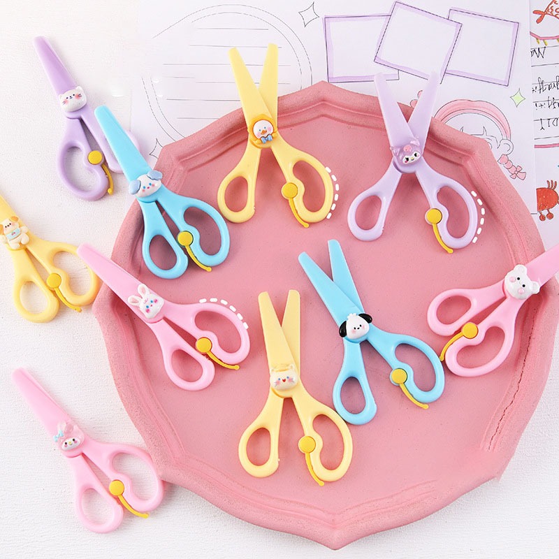 Kéo Nhựa An Toàn Cho Bé 13.5cm Kéo Cắt Giấy Kéo Nhựa 100% An Toàn