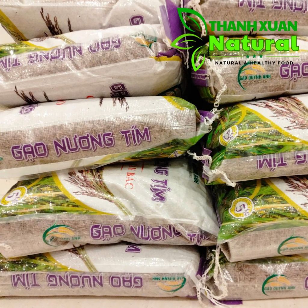 gạo tẻ nương tím H'Mông tây bắc túi 5kg | Shopee Việt Nam