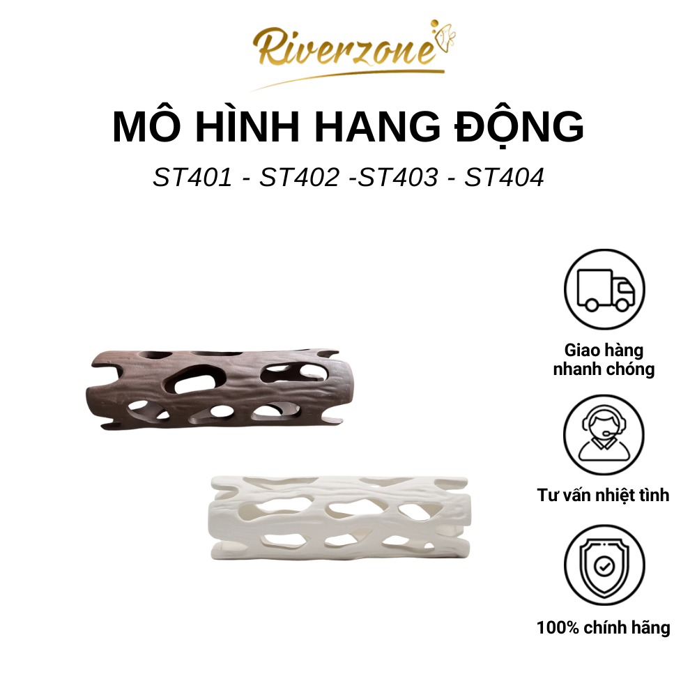 Mô hình tiểu cảnh ST401 ~ ST404 hang động trang trí trú ẩn dành cho cá ...