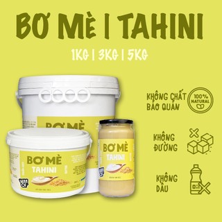 Bơ Mè Tahini 100% WayOf - 1kg 3kg 5kg - Không Đường Không Dầu - Bổ Sung Canxi