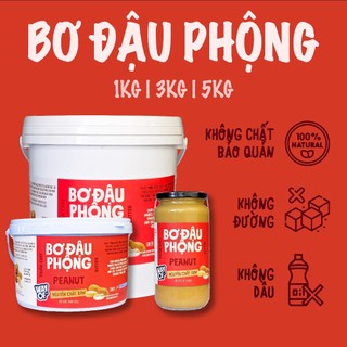 Bơ Đậu Phộng 100% WayOf - 1kg 3kg 5kg - Không Đường Không Dầu - Thuần Chay Eat Clean Gym