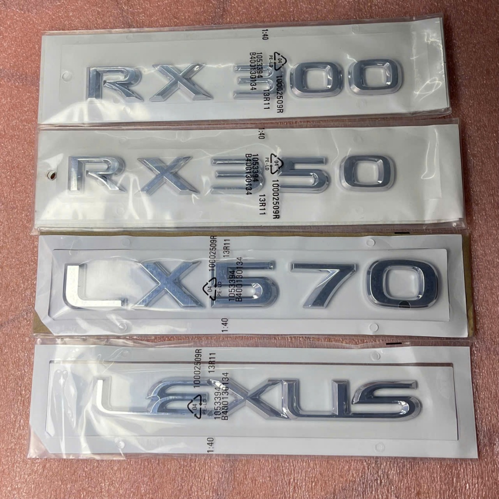 logo chữ nổi LEXUS RX300, RX350, LX570, LX470 dán thân xe hàng cao cấp ...
