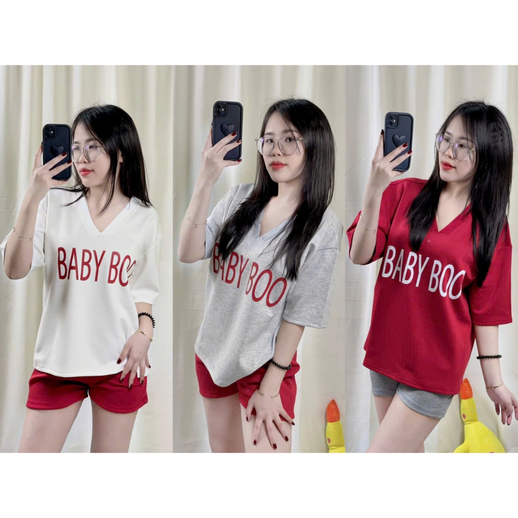 bộ baby boo hotrend 2025 3 màu | Shopee Việt Nam