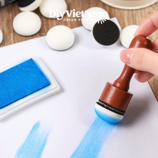Bộ Con Dấu Bọt Biển Tô Màu – Dụng Cụ Dặm Tán Mực Stamp, Blend Màu Cho Scrapbook Bullet Journal