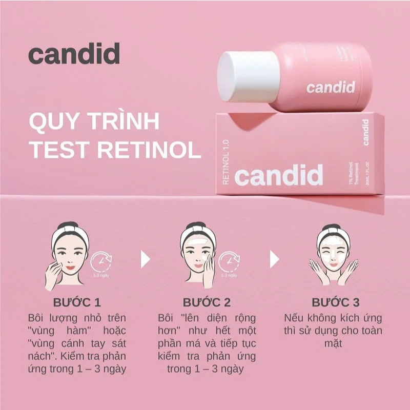 Tinh Chất Chống Lão Hóa Candid Retinol Bọc Vi Nang Hàn Quốc 30ml